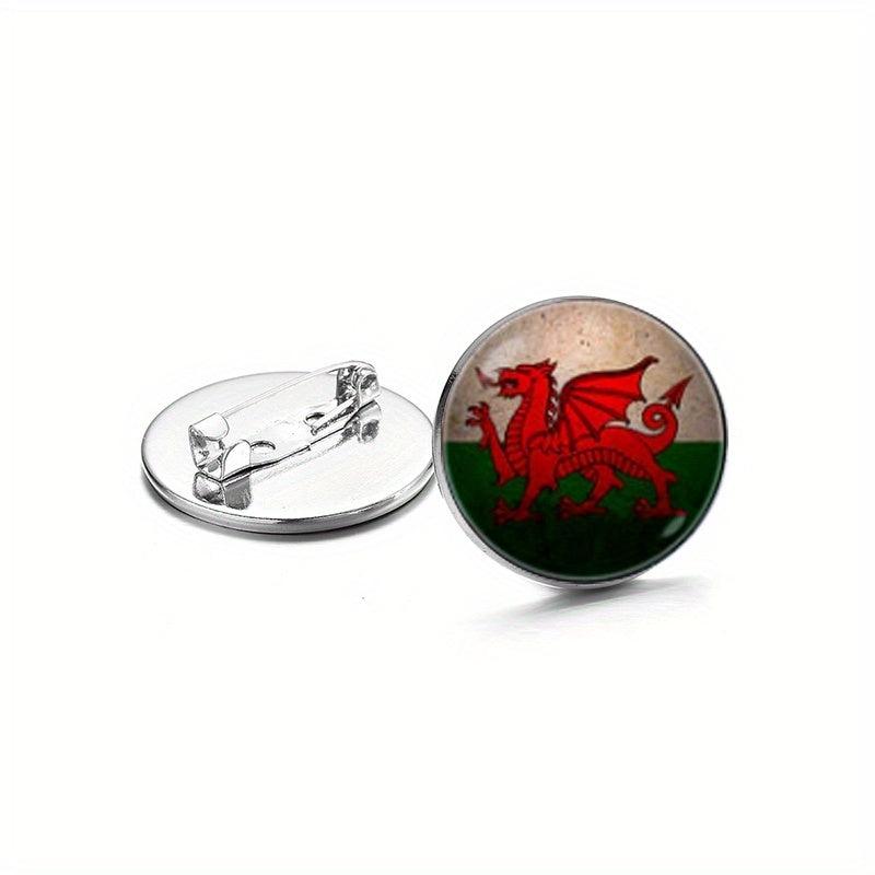 Welsh Dragon Brooch Pin Collar Jackets Dress Suit Hats Scarves Pants Jewelry