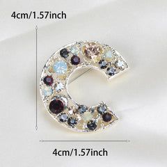 Locke Court Brooch Micro Inlaid Diamonds Pearl Flowers Brooch