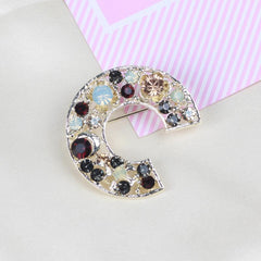 Locke Court Brooch Micro Inlaid Diamonds Pearl Flowers Brooch