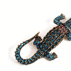 Crocodile Brooch Men's Suit Business Pin Decoration Animals Pattern Metal Badges