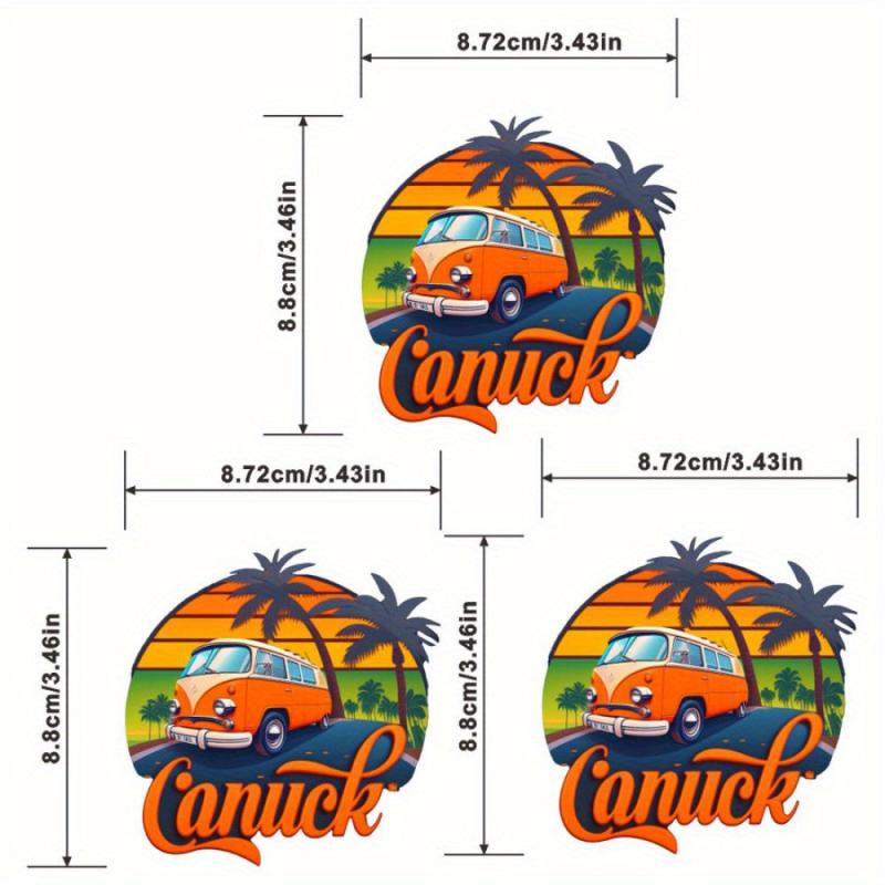 Canuck Van Retro Decals Heat Transfer Patches Stickers