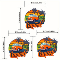 Canuck Van Retro Decals Heat Transfer Patches Stickers