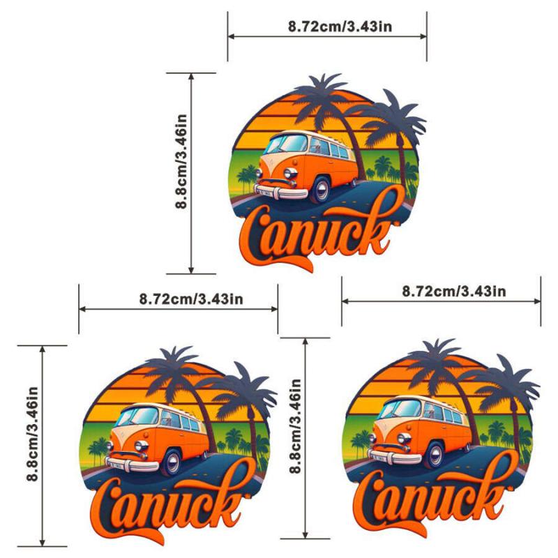 Canuck Van Retro Decals Heat Transfer Patches Stickers