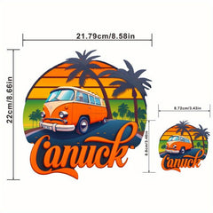 Canuck Van Retro Decals Heat Transfer Patches Stickers