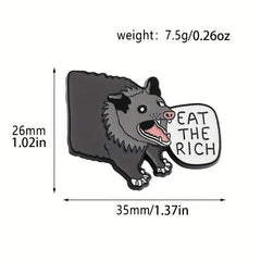 Wild Boar Alloy Brooch Backpack Accessory