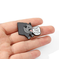 Wild Boar Alloy Brooch Backpack Accessory