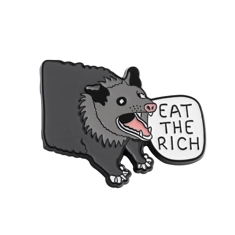 Wild Boar Alloy Brooch Backpack Accessory