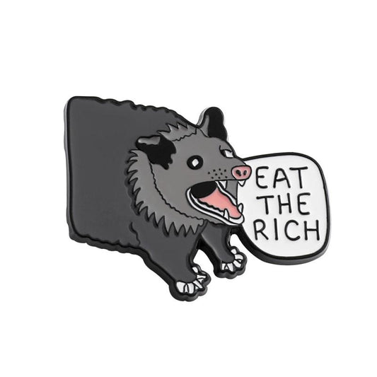 Wild Boar Alloy Brooch Backpack Accessory