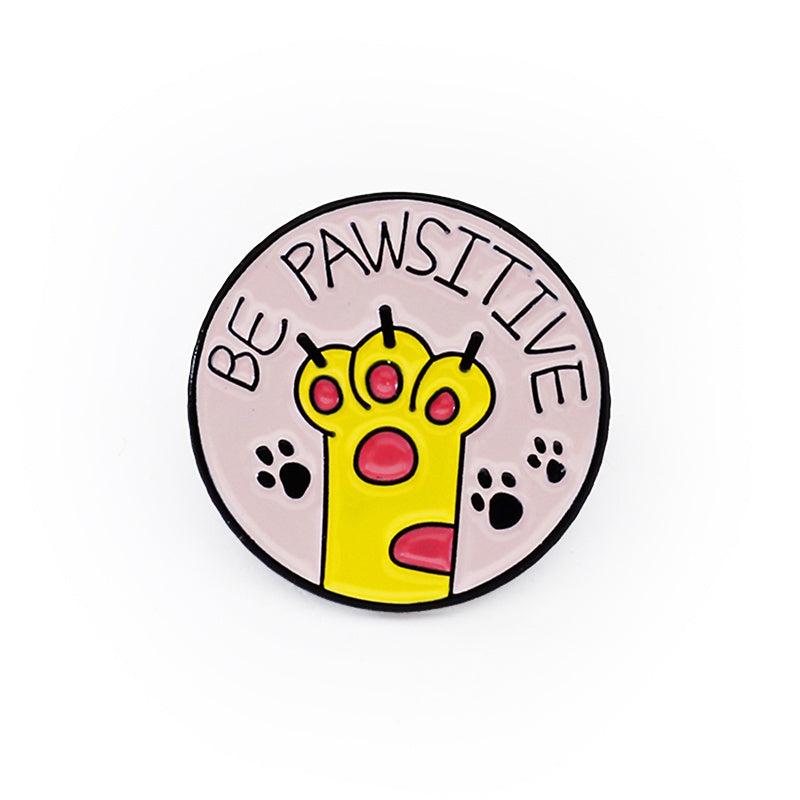 Round Cat And Dog Paw Brooch, 6 Styles