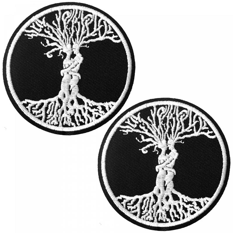 2pcs Tree Of Life Celtic Love Iron On Patches Sew On Embroidered Applique
