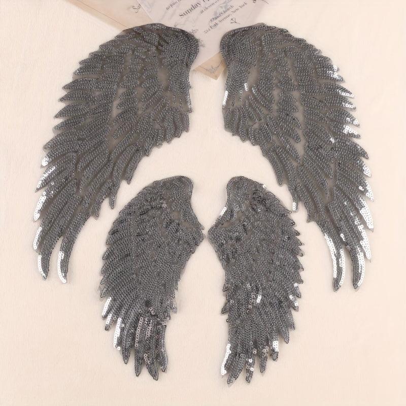 4pcs Wings Embroidery DIY Patch Decorative Accessories for Clothes Backpack Hat