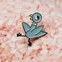 Teal Duck Enamel Brooch Dancing Duck Lapel Pin For Men