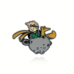 Alloy Brooch For Men Fox Boy Overlooking Distance Pin