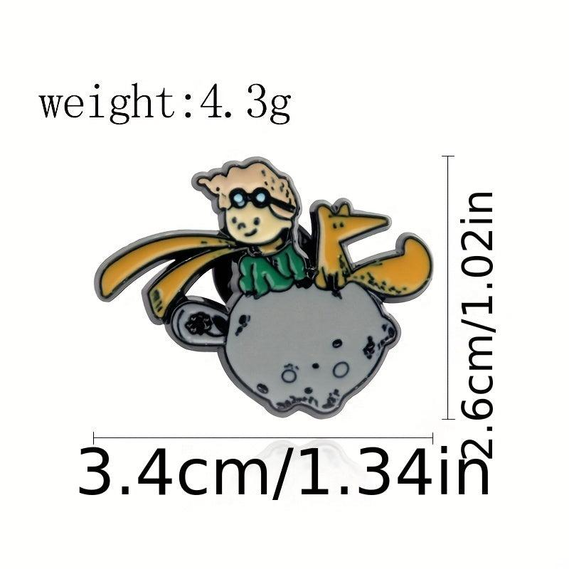 Alloy Brooch For Men Fox Boy Overlooking Distance Pin