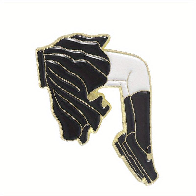 Japanese Sadako Pattern Brooch Mobile Phone Decoration Crystal Pin