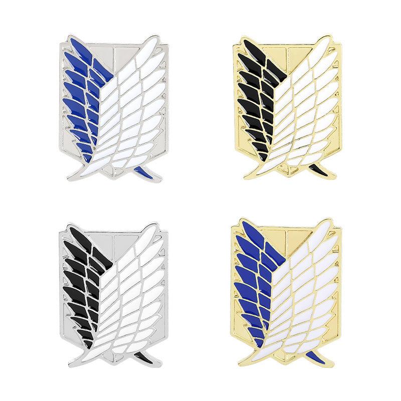 Wing Alloy Brooch Jackets Hats Scarves Pins