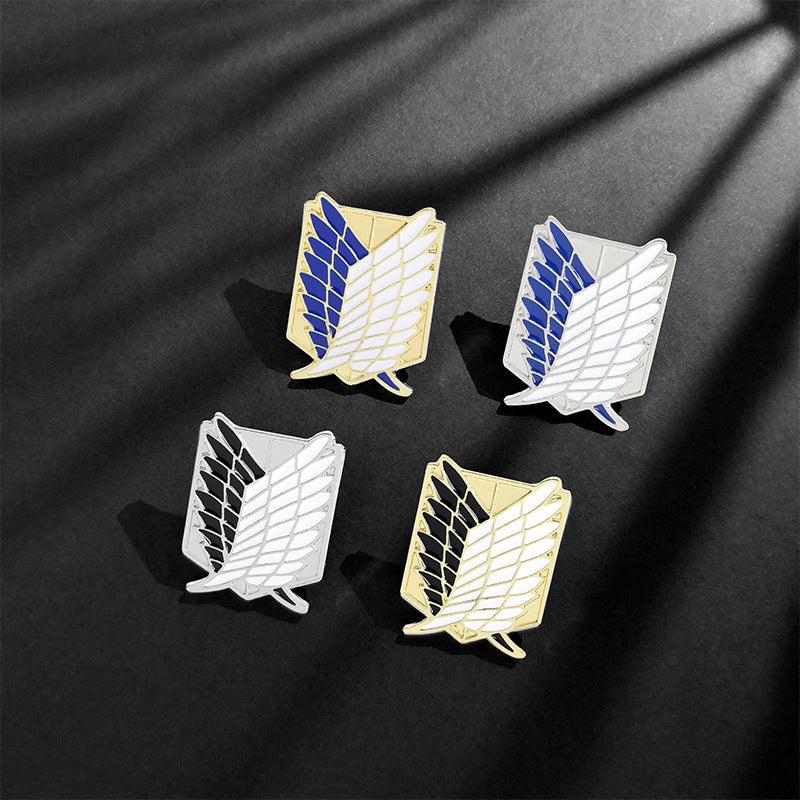 Wing Alloy Brooch Jackets Hats Scarves Pins