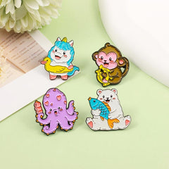 Animal Series Brooch Pin Christmas