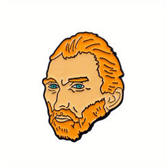 Cartoon Bearded Head Ear Ornaments Brooch