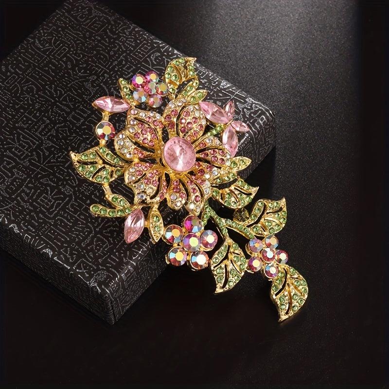 Delicate Flower Brooch Women Jewelry Party Costume Accessories
