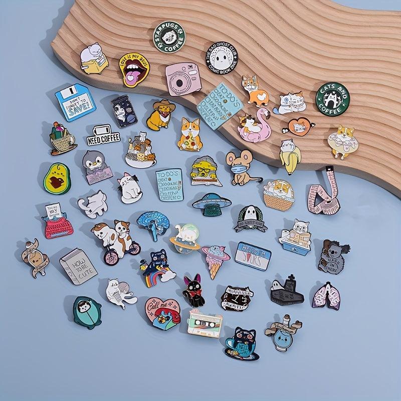 Cartoon Blind Box Brooch Pin Bag Accessories Gift Set