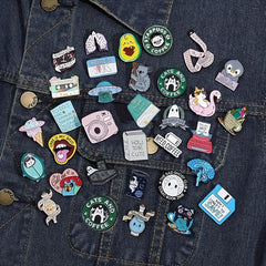 Cartoon Blind Box Brooch Pin Bag Accessories Gift Set