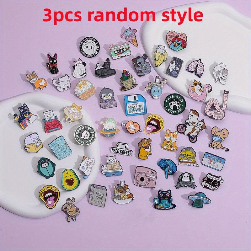 Cartoon Blind Box Brooch Pin Bag Accessories Gift Set