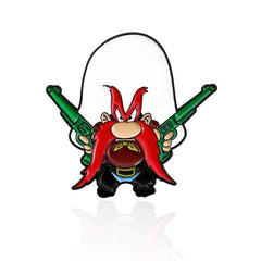Anime Mustache Grandpa Brooch Simulation Alloy Pins
