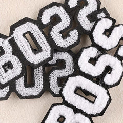 3pcs Letter Towels Embroidered Badges DIY Cloth Patches for Men