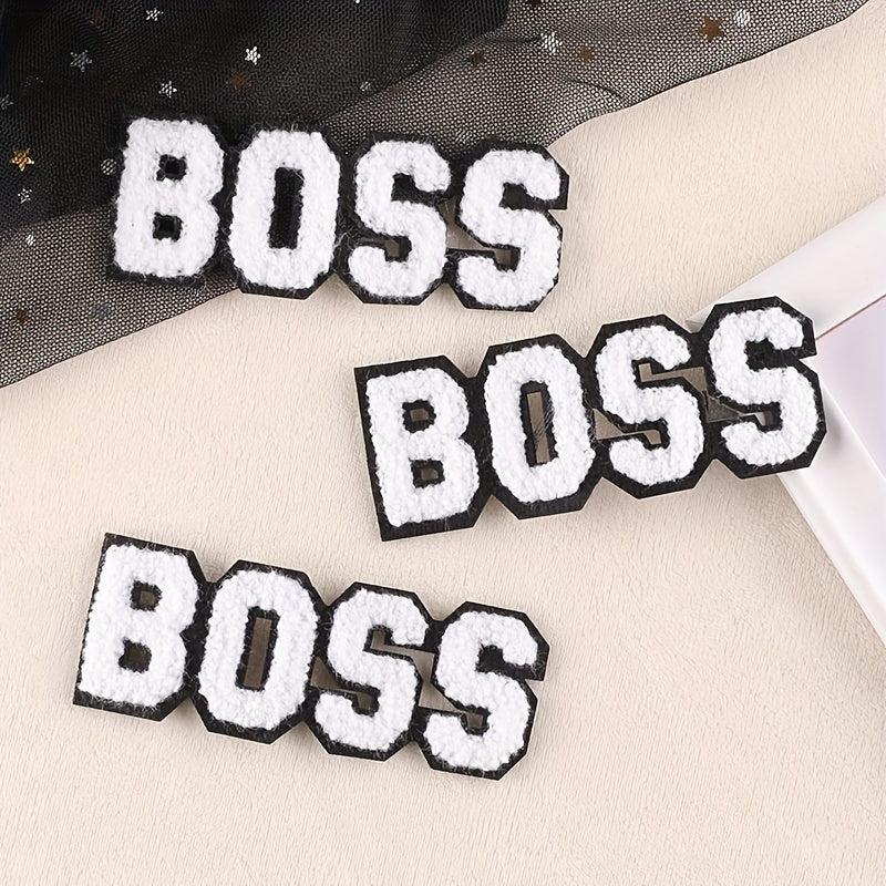 3pcs Letter Towels Embroidered Badges DIY Cloth Patches for Men