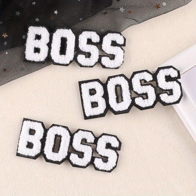 3pcs Letter Towels Embroidered Badges DIY Cloth Patches for Men