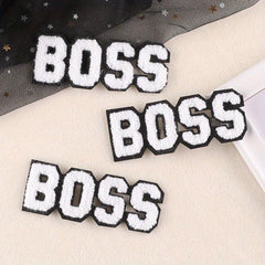 3pcs Letter Towels Embroidered Badges DIY Cloth Patches for Men