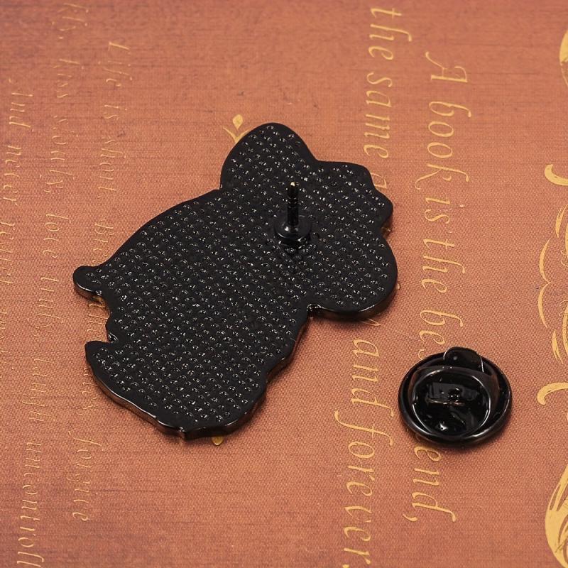 Creative Denim Cat Brooch for Men