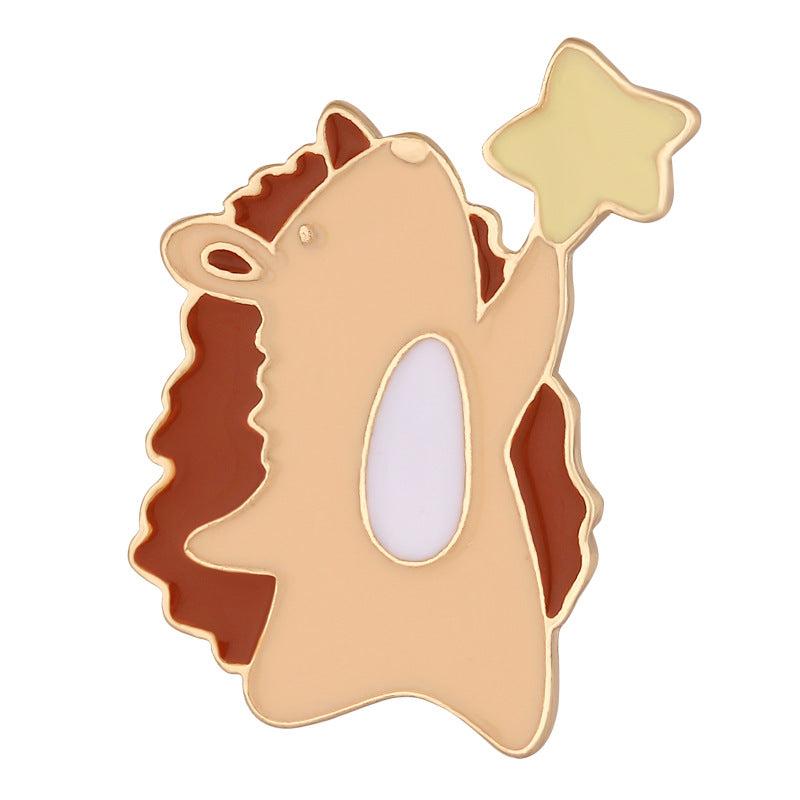 Frog Brooch Picking Stars Animal Brooch For Men