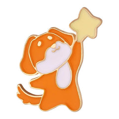 Frog Brooch Picking Stars Animal Brooch For Men