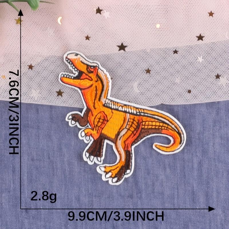 5pcs Dino Embroidery Patches DIY Art Decor for Clothes Bag Cap