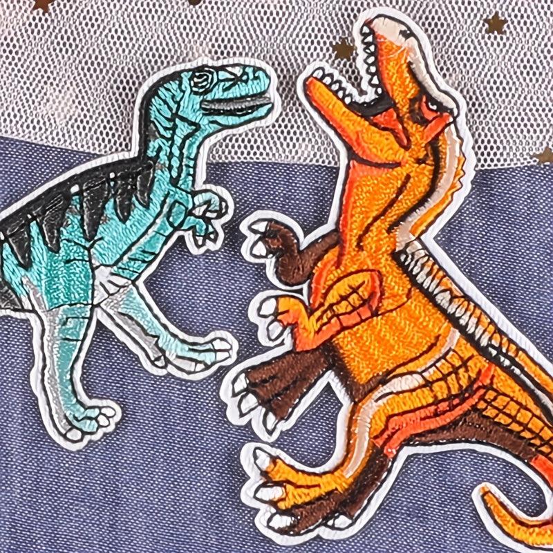 5pcs Dino Embroidery Patches DIY Art Decor for Clothes Bag Cap