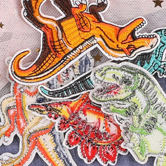 5pcs Dino Embroidery Patches DIY Art Decor for Clothes Bag Cap