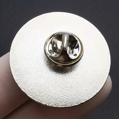 Social Round Brooch for Clothes, Bags & Backpacks