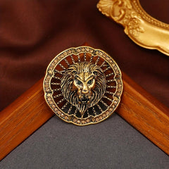 Retro Hollowed Out Lion Brooch Coat Suit Pin Corsage