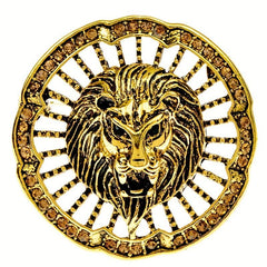 Retro Hollowed Out Lion Brooch Coat Suit Pin Corsage
