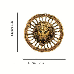 Retro Hollowed Out Lion Brooch Coat Suit Pin Corsage