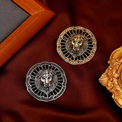 Retro Hollowed Out Lion Brooch Coat Suit Pin Corsage