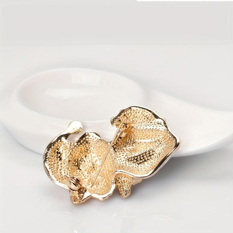 Men's Boutique Oil Dripping Cat Animal Brooch