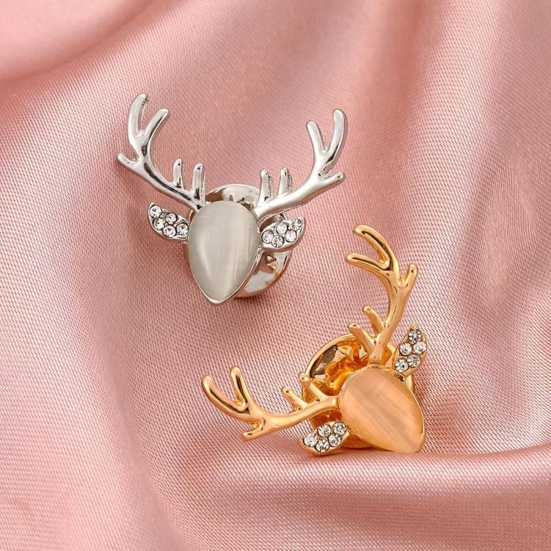 Deer Head Brooch Christmas Gift