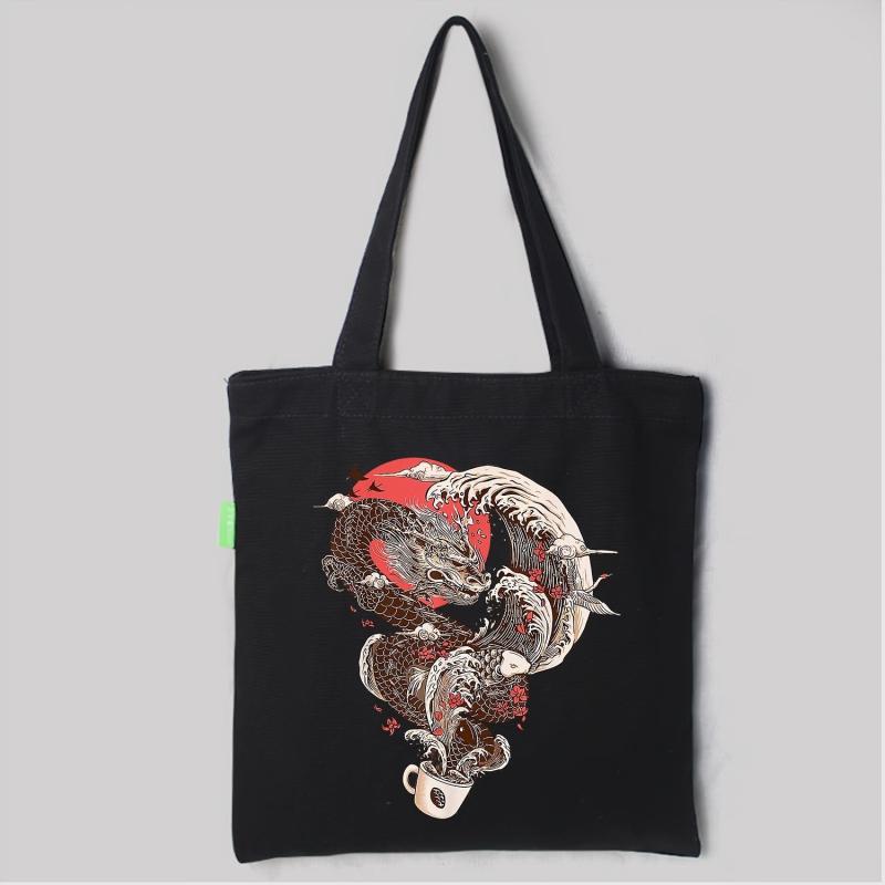Ukiyo e Dragon Pattern Iron On Heat Transfer Sticker For DIY Clothing T Shirt
