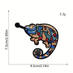 42pcs Cartoon Embroidered Iron On Patches Butterfly Planet Cloth Stickers