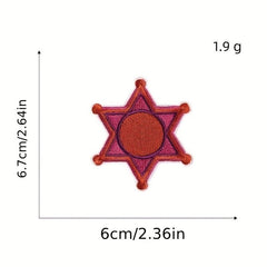 12pcs Cowgirl Iron On Patches Sew On Embroidered Applique Repair Patch