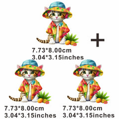 Cat Ladies Clothes Stickers Men Iron On Applique Patches