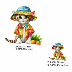 Cat Ladies Clothes Stickers Men Iron On Applique Patches